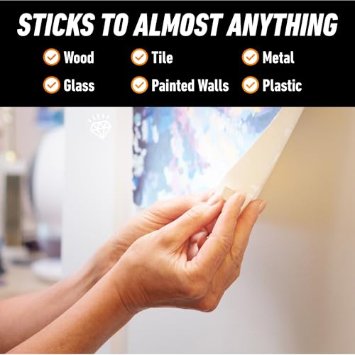 Image of Gorilla Removable Mounting Putty, Natural Tan, 168 Pre-Cut Squares, 1-Pack | Non-Toxic Wall Putty, Repositionable, Holds Up to 2 lbs., Ideal for Posters, Paper, Metal, Painted Walls