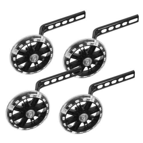 2 Pares de Ruedas de Entrenamiento para Bicicleta, Accesorio Ajustable de Equilibrio Resistente al Desgaste con Estabilizadores Destellantes para Niños miniatura 1