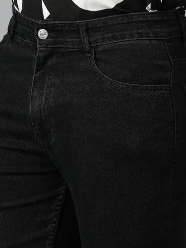 Image of KOTTY Men's Solid Straight Fit /Skinny Fit /Relaxed Fit Comfortable and Strechable Stylish Looking Jeans