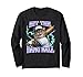 Funny Retro Pink Baseball Cat Mom Hit The Dang Ball Long Sleeve T-Shirt