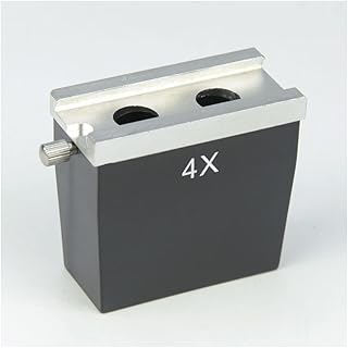 XuuSHA Acessórios de microscópio digital portátil 1X 2X 3X 4X Lente de microscópio estéreo Objetiva Binocular Peças Acessórios Microscópio (Cor: 4X)