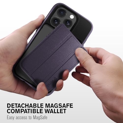 Étui portefeuille iPhone 15 Pro violet Vena vCommuteX compatible MagSafe avec béquille - 3
