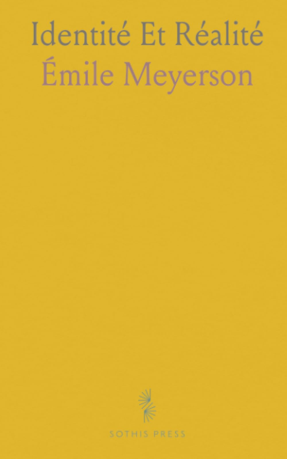 Identité Et Réalité