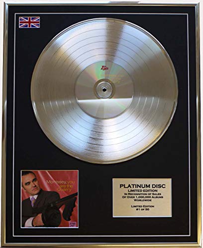 MORRISSEY/LTD EDITION CD PLATINUM DISC/YOU ARE THE QUARRY