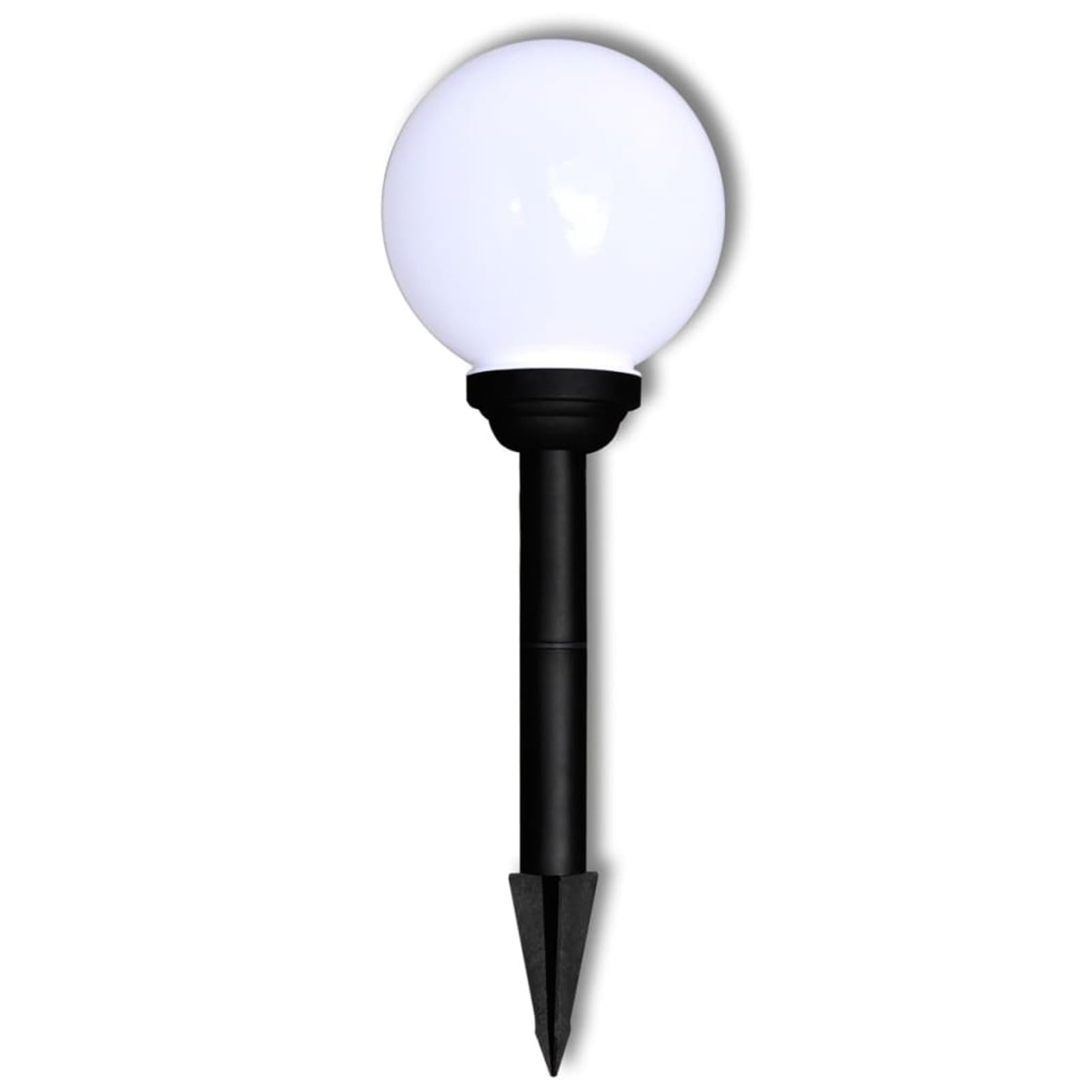 ZEYUAN Lampione Solare a LED da Giardino 20 cm 3 pz con Picchetto,Lampione da Giardino Moderno,Illuminazione per Esterni,Lampione da Giardino Esterno