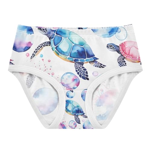 Girls' Underwear Color Sea Turtle Tortoise Cute Toddle Brief Panties 2T-8Y 20325548