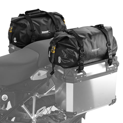 Rhinowalk 20L Motorrad & Fahrradtasche Wasserdicht Hecktasche Satteltasche Schultertasche – Reisegepäck für Outdoor Touren