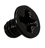 100 Pernos con cabeza conica AERZETIX: 100x Pernos roscados con cabeza conica M2x3mm DIN965 acero ennegrecido huella PH1 cruciforme Phillips C17994