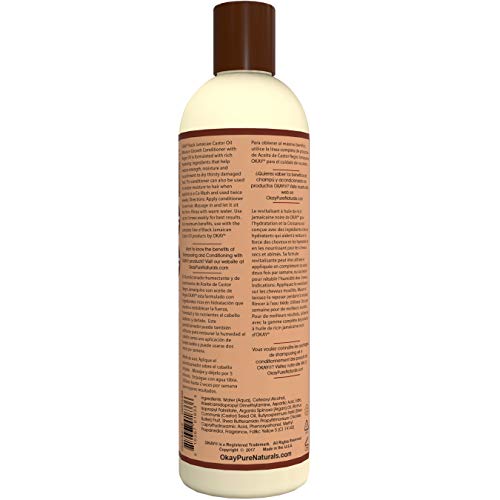 Okay 810367016336 Black Jamaican Castor Oil Conditioner | For All Hair Types & Textures thumb #1