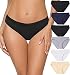 Wealurre Women’s Cotton Stretch Bikini Panties Breathable Underwear 6 Pack