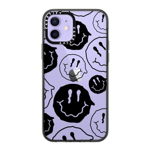 Étui iPhone 12 antichoc CASETiFY noir transparent protection 1.2m - 2