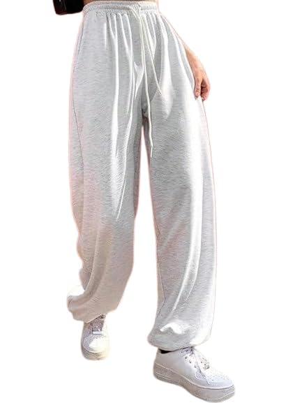 Image of Women?s Casual Black Jogger Pants ? Soft Pants with Adjustable Drawstring & Side Pockets