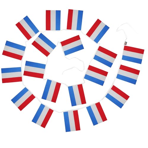 Image of AZ FLAG Netherlands 6 meters BUNTING Flag 20 flags 9'' x 6'' - Dutch STRING flags 15 x 21 cm