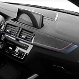 BETTERHUMZ Auto-Armaturenbrett-Abdeckung, kompatibel mit BMW F22 F20 F23 M235i M240i 228i 116i 218i 220i 118i 125i 225i 2012-2019 für Alcantara Mittelkonsole Aufkleber Innenzubehör (C, Normal)