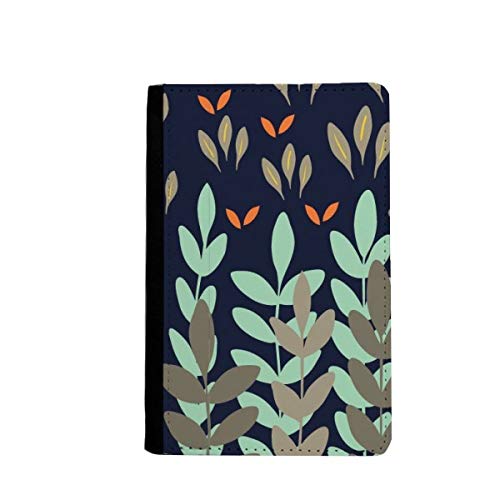 Porte-passeport motif branches de feuilles pour vos vacances et voyages