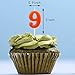 10 Count Number Candles, Birthday Cake Candles Colourful Candle, Number 0-9 Cake Topper Decoration Candles Number 0 1 2 3 4 5 6 7 8 9 For Birthday Wedding Anniversary Party Celebration