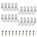 20 Pièces Equerre de Fixation, 40x40mm Connecteurs d'Angle, Support de Coin Équerre en Acier Inoxydable à 90 Degrés en Forme de L Avec Vis
