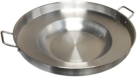 23" Round Stainless Steel Concave Comal Pozo Griddle Taco Grill Fry Pan Wok Cook