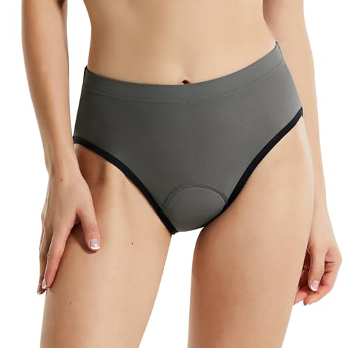 baleaf Damen Radlerunterhose Gepolster Radsport Unterhose Fahrradunterhose Farrad Slip Gel Grau L