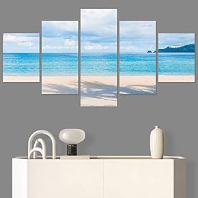 SIGNWIN 5 Panel Canvas Wall Art Modern Art...