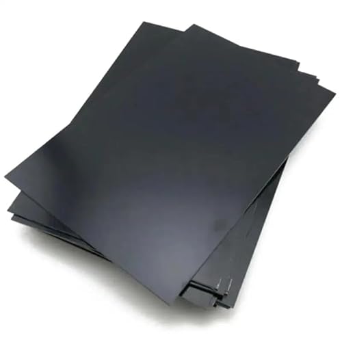 Plaque De Modèle En Plastique Abs Noir, Feuille De Modèle De Bricolage, Matériau Des Pièces Épaisseur 0.5mm/1mm/1.5mm/2mm/3mm/4mm/5mm 1 À 5 Pièces(3x200x200mm1pcs)