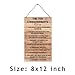 The Ten Commandments Thou Shalt Have No Other Gods Before Me Wooden Hanging Sign Inspirational Wood Decor Signs Rustic Wall Art Home Office Living Room Wood Block Decor 8 x 12 Inches