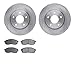 Dynamic Friction Company Front Brake Rotors with 5000 Advanced Brake Pads 6502-67414