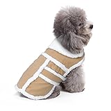 BWOGUE Small Dog Winter Coat - Shearling Fleece Dog Jacket for Small to Medium Breeds