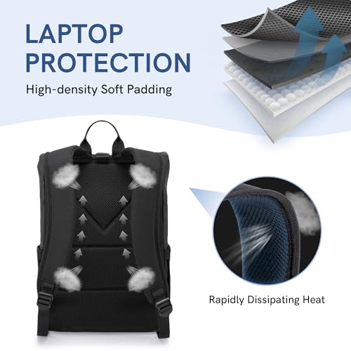 Kingsons Travel Laptop Backpack, Anti Theft Lightweight Backpacks，Waterproof Backpack Casual Daypack Computer Bag Gift4