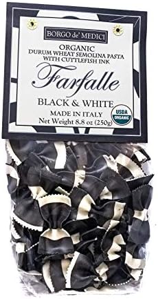 Borgo de Medici ORGANIC Black Squid Ink Bow Tie Pasta (8.8oz)