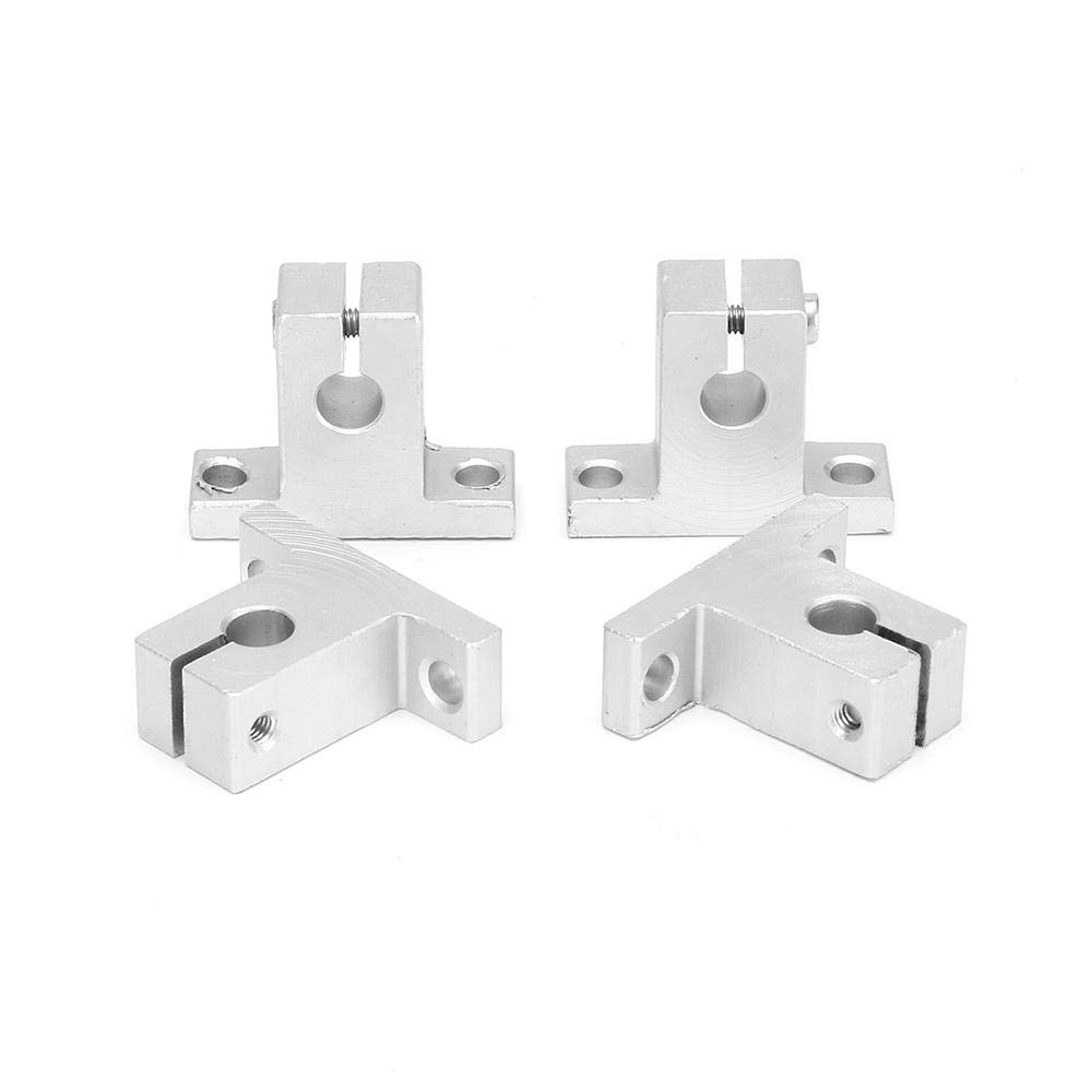 Guide T8 à double plomb pour CNC, rail de guidage linéaire, tige de guidage, coulisseaux, blocs de support de roulement 200, 250, 300, 350, 400, 500 mm (200 mm)
