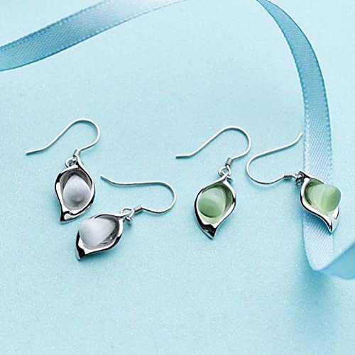 Boucles d'oreilles bourgeon de feuille cadeau idéal pour dames - 3