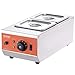 VEVOR Chocolate Tempering Machine, 9 Lbs 2 Tanks Chocolate Melting Pot TEMP Control 86~185℉, 1500W Stainless Steel Electric Commercial Food Warmer For Chocolate/Milk/Cream Melting and Heating