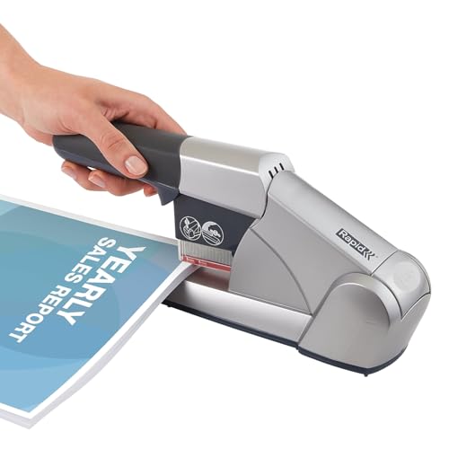 Rapid 02892 Heavy Duty Cartridge Stapler, 80 Sheet Capacity, Silver - Image 10