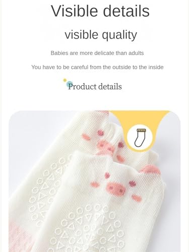 Baby Toddler Knee High Non-Skid Socks Girl Boy Mesh Thin Newborn Infant Floor Crawling Stockings 5/6 Packs2