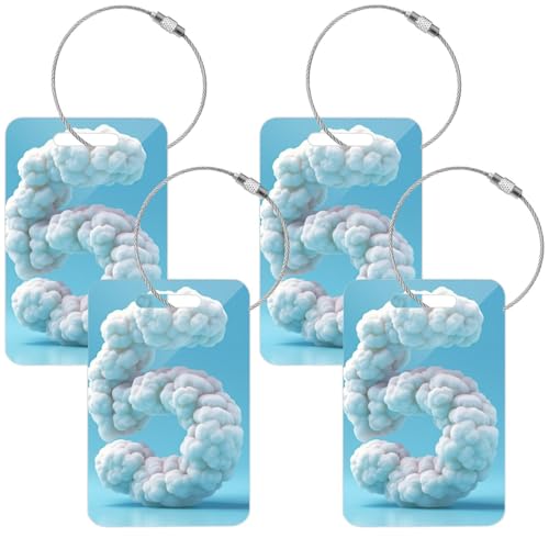 Personalized Name Customized Name Cloud Number Luggage Reservation Sign Acrylic Sign DIY Sign Suitable for Backpacks, suitcases, Duffel Bags, Handbags