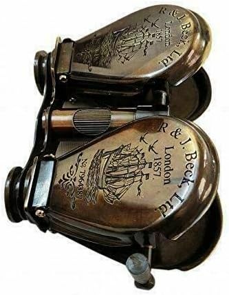 Binocular Brass Maritime Vintage Nautical Handmade Mini Spyglasses Décor Gift Item by Indian Collectible