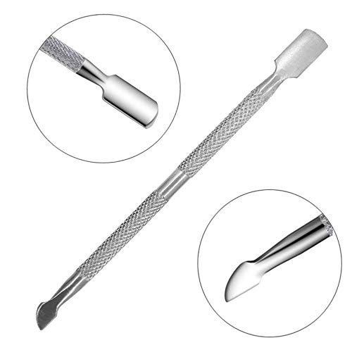 10Pcs Manicure Nail Tools Kit Set 7Pcs Nail Stamping Plates + 2Pcs Stamper Scraper + 1Pc Cuticle Pushers Leaves Flowers Animal Butterfly Template Image Plate (Life9015B) #TOP4