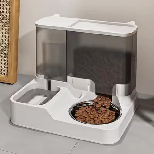 Comedouro Alimentador automático Com Bebedouro por gravidade e dispensador de água, automático 2 em