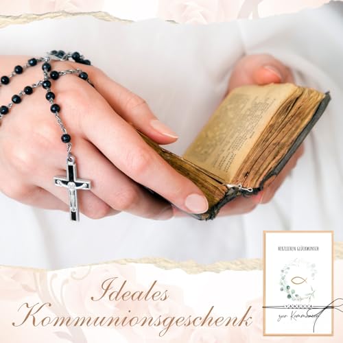 Hestya Kommunion Geldgeschenke für Jungen Mädchen Geschenke zur Kommunion Karte mit Reagenzglas Kommunionsgeschenke für Jungen Mädchen Erstkommunion Geldgeschenke Verpackung aus Holz(Eukalyptus)