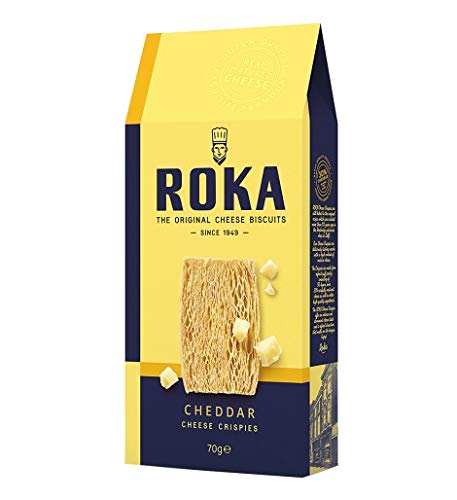 Roka - Crispies de queso Cheddar 70 g - Caja de: 12 unidades