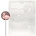 Cybrtrayd Life of the Party A121 Flamingo Lolly on Disc Chocolate Candy Mold in Sealed Protective Poly Bag Imprinted with Copyrighted Cybrtrayd Molding Instructions