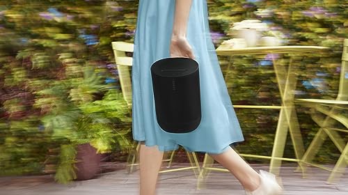 Sonos Move 2, Upgraded inside and out, our most powerful portable speaker delivers heart-pumping stereo sound wherever you want. (Black)