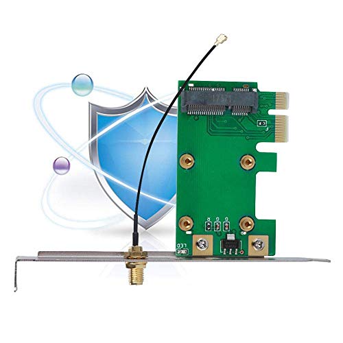 Tarjeta Adaptadora de Red PCIe - Convertidor de PCI Express a Mini PCI Express para PC de escritorio miniatura 5