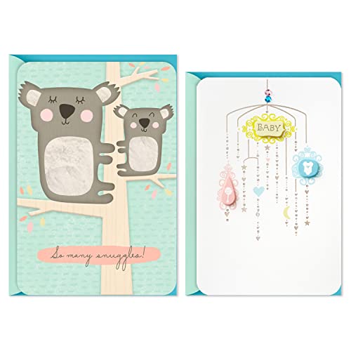 Hallmark Pacote com 2 cartões de chá de bebê (coalas neutros e celular), 899RZC1038