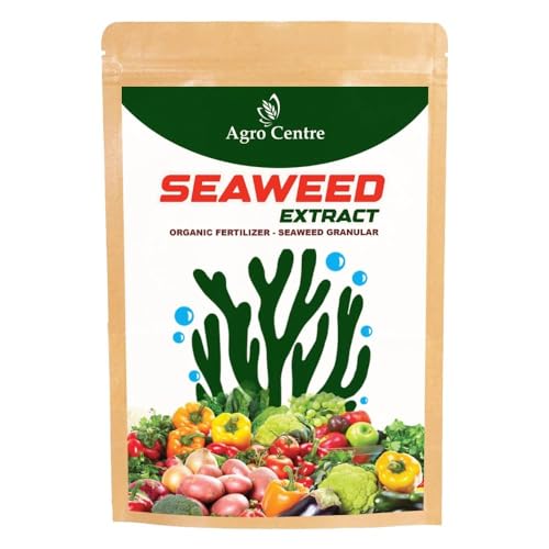 Agro centre | Organic Seaweed Extract Granular Fertlizer for indoor outdoor plants rich with macro and micro nutrients | Flower, Vegetable & Fruit | All Purpose Plant Food - farmers Choice (500 g)