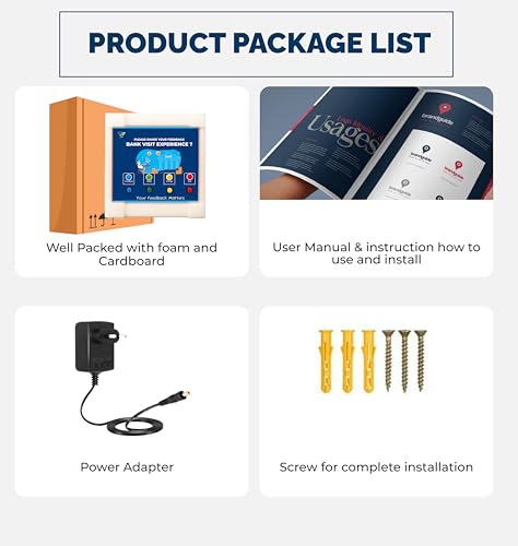 Image of Rely Cure ⇒ VP INDUSTRIES (Lite Model) Bank Visit Feedback Machine with Inbuilt WiFi Hotspot | Smiley Feedback System with Mobile App & Live Reports