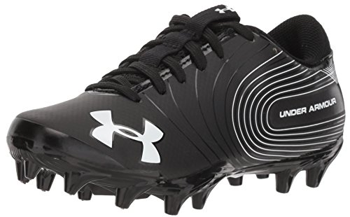 Under Armour mens Speed Phantom Jr. Football Shoe, Black/White, 1.5 Big Kid US