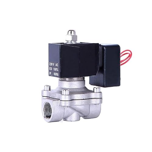 Huuoqiwy Npt-24Vdc 3/8" 1/2" 1" 2" Saving Normally Closed Solenoid Stainless Steel Switch Water Energize Not Fever(,0.5 Inch)