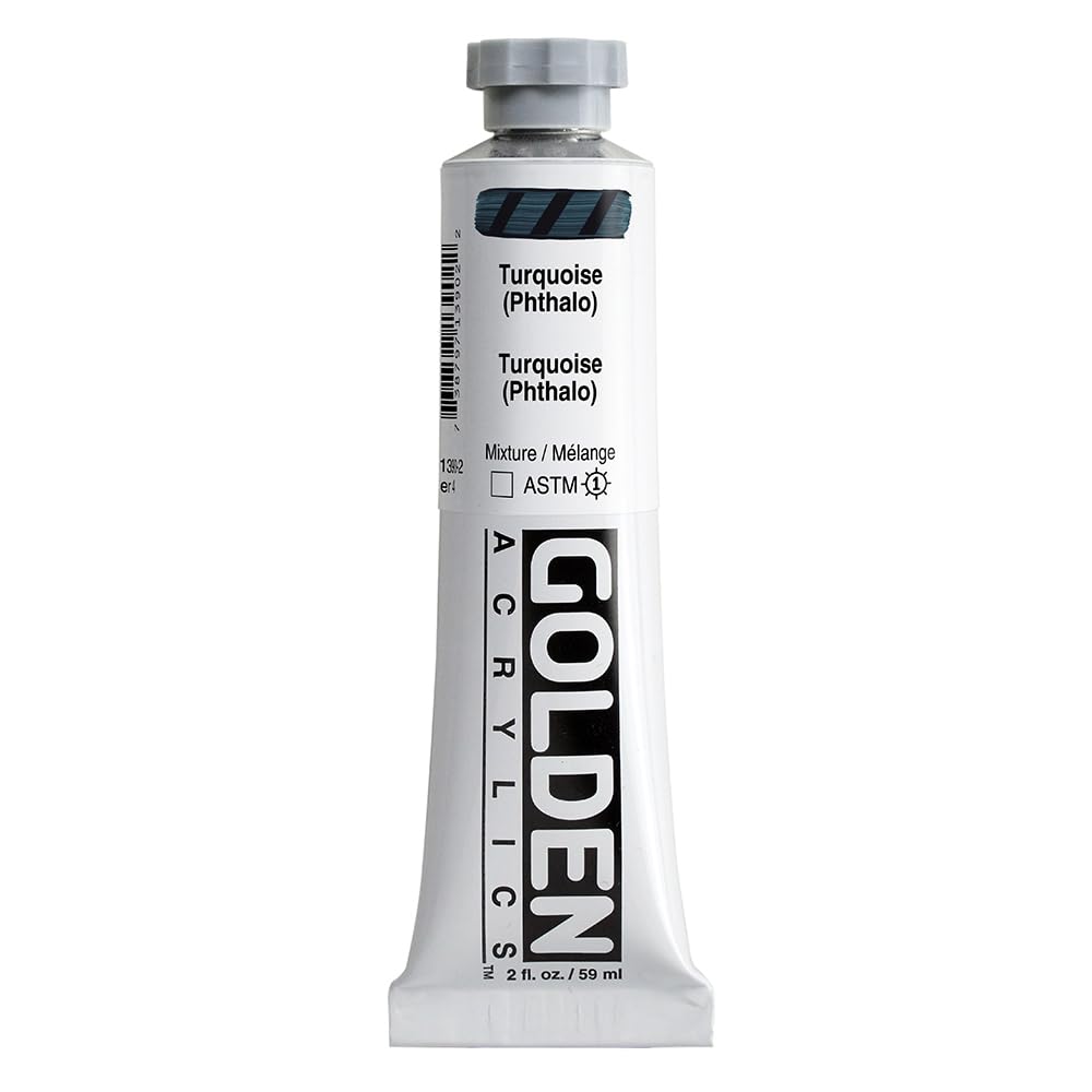 Pro-Art Golden Heavy Body Acrylic Paint 2 oz.-Turquoise Phthalo